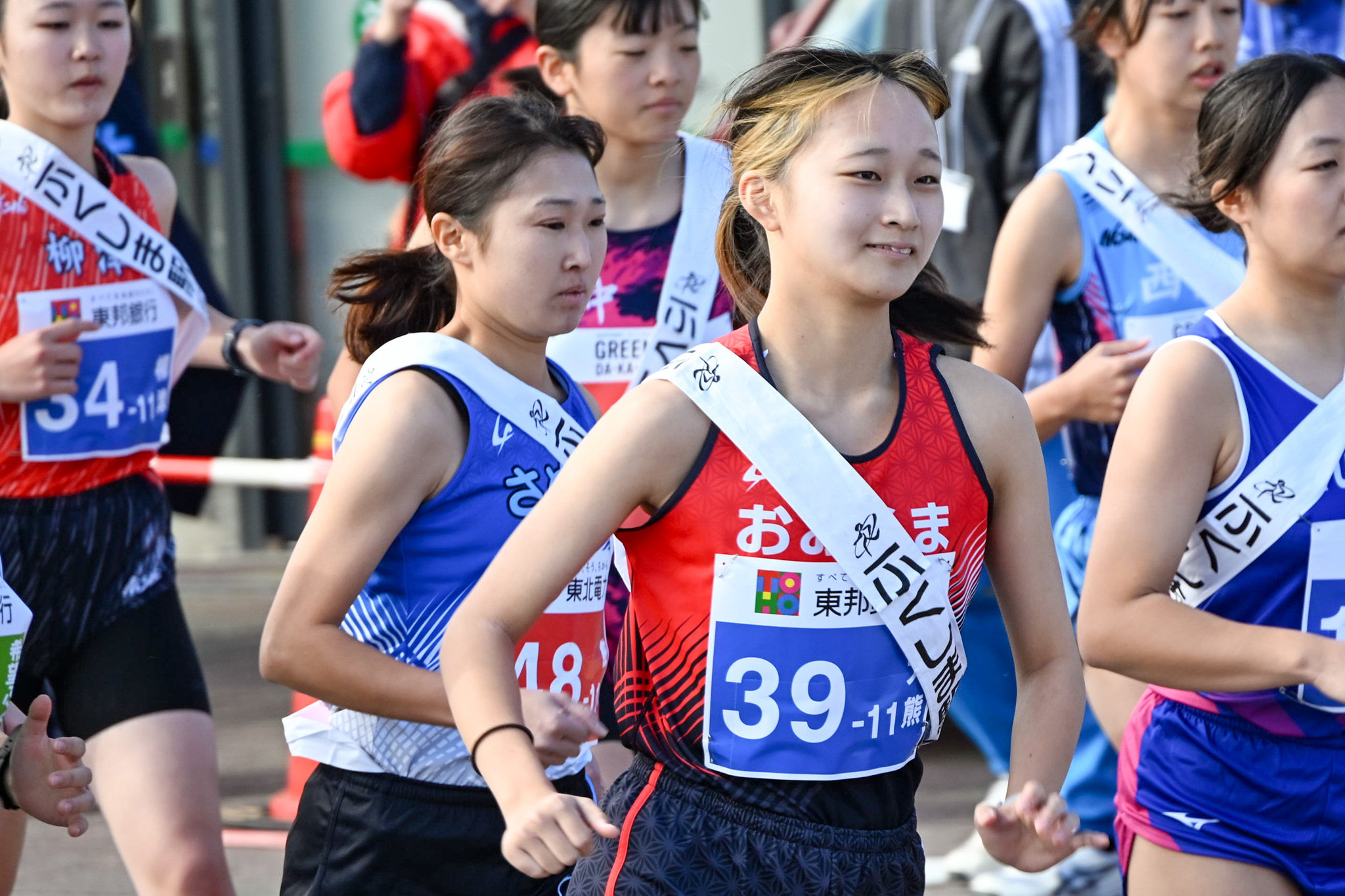 島田選手、堂々と自分の走りを見せ、次へとタスキを繋ぎました。