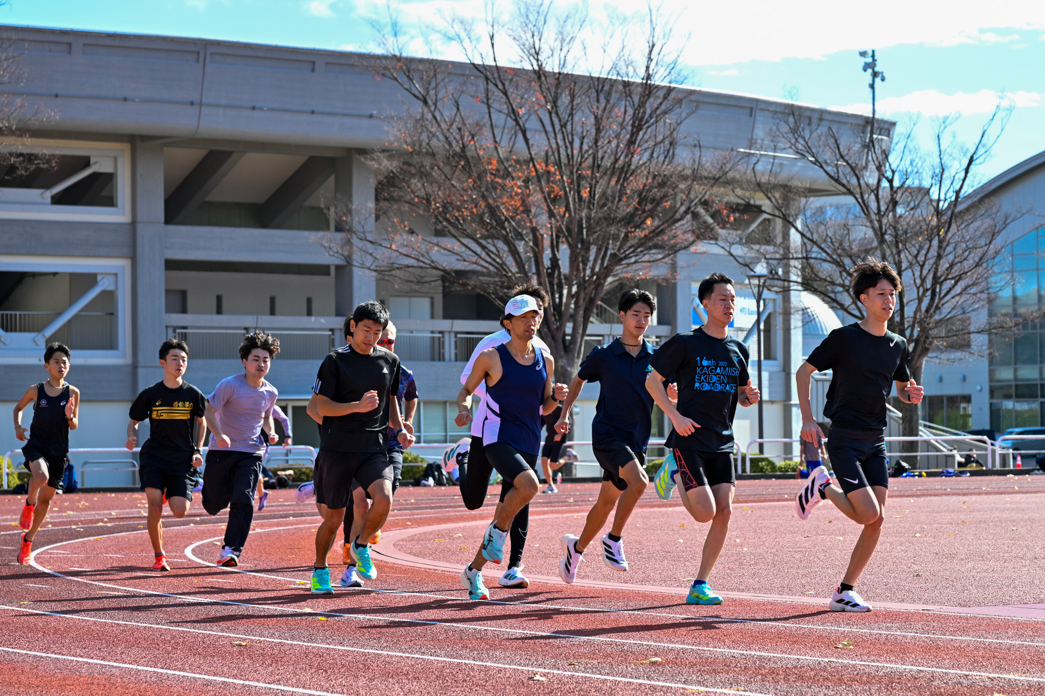 郡山での前日練習。本番へ向けて最後の調整